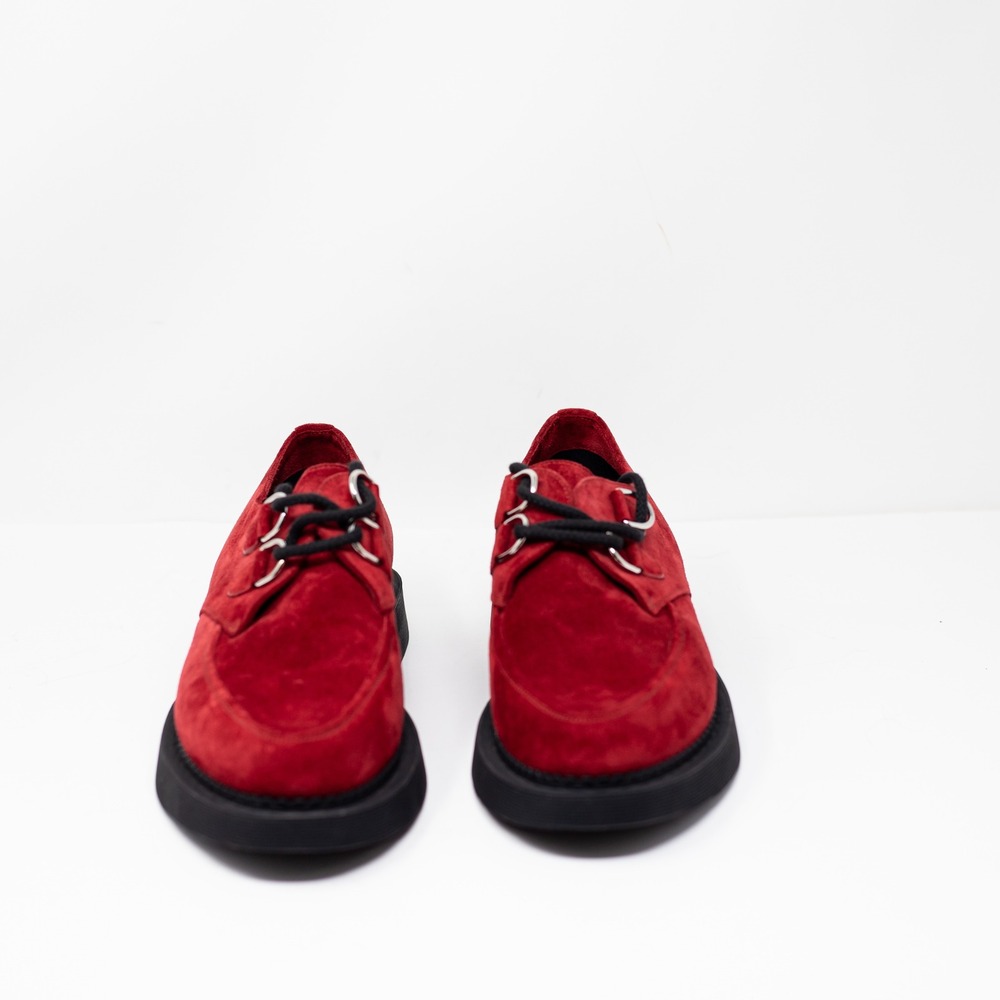 NEW Saint Laurent Teddy 10 Derby Genuine Suede Leather Lace Up Loafers Shoes 9 - Picture 2 of 4